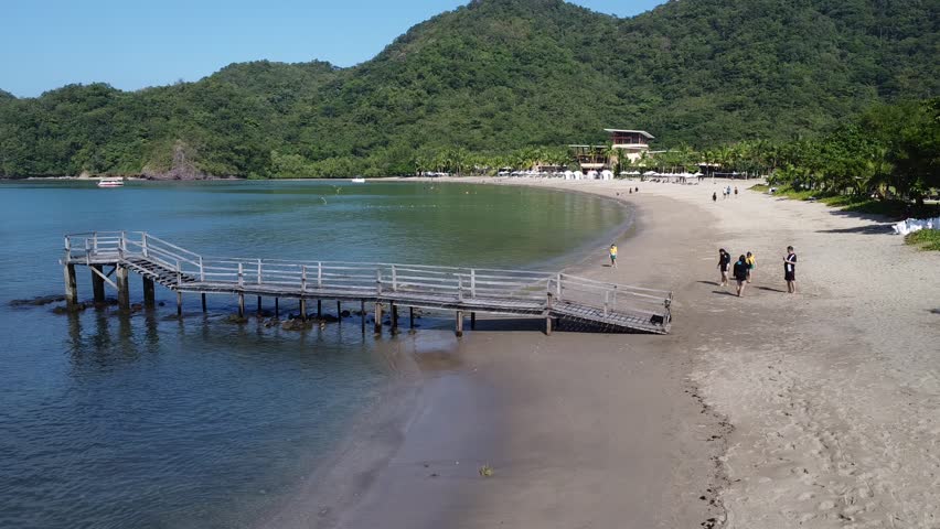 Aerial shot of the beach of Pico de Loro Cove in Nasugbu Batangas