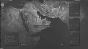 High Tech Spy Using Data Analysis Software To Find Secret Military Base Position. Spy Data Analysis System Tracking Signal Source On Global Map. Data Analysis Spy Technology UI. Surveillance - Powered by Shutterstock - Get 15% off with code: PIKWIZARD15