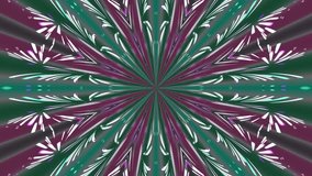 White rays of light against a background of purple and green shades form patterns similar to snowflakes. Animated background and club video. Endless cycle. A loop - Powered by Shutterstock - Get 15% off with code: PIKWIZARD15