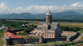 View of Alaverdi monastery in Kakheti region, Caucasus, Georgia
