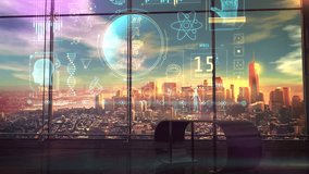 Hologram infographic on the theme of scientific research, 3D render. 3D Illustration - Powered by Shutterstock - Get 15% off with code: PIKWIZARD15