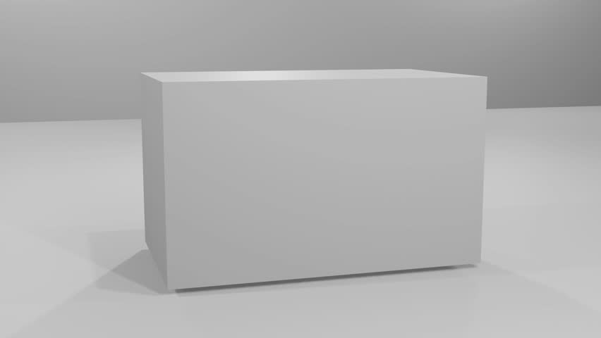 3d cube intro, simple opening, three-dimensional box bumper, introductory content rotates and pops up from the right