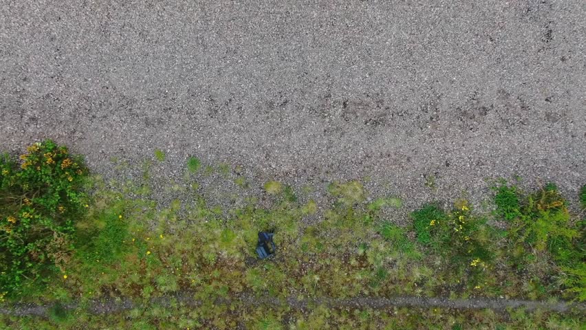Aerial View of Beautiful British Countryside Landscape