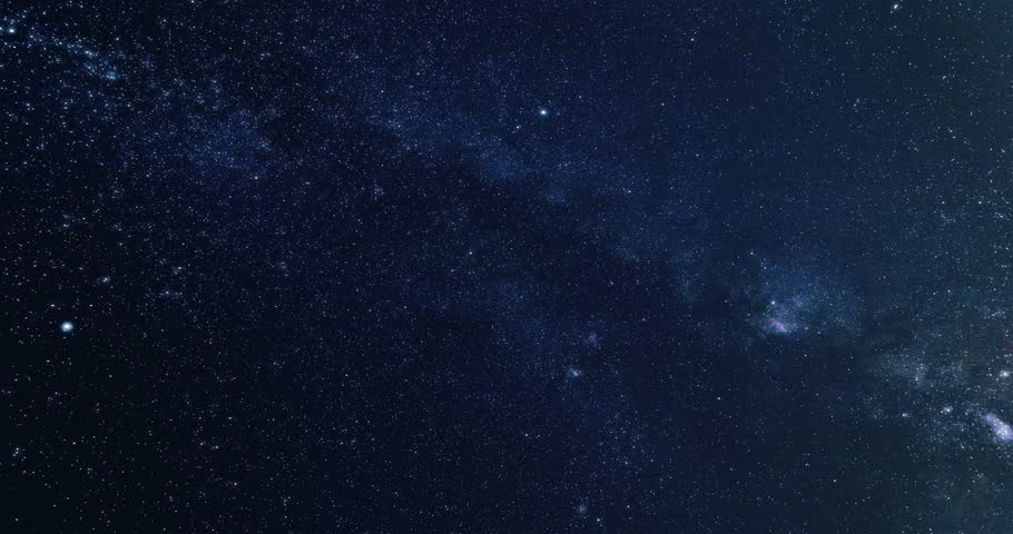 Starry Milky Way skies photographed with telescope and astronomical camera. Royalty-Free Stock Footage #1100681733