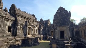 Mysterious Ancient ruinsBanteay Samre temple - famous Cambodian landmark, Angkor Wat complex of temples. Siem Reap, Cambodia