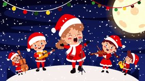 Christmas Animation With Cartoon Characters - Powered by Shutterstock - Get 15% off with code: PIKWIZARD15