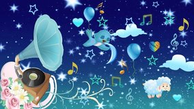  LOOP ANIMATION, LULLABY BACKGROUND.AUTHOR'S ANIMATION - Powered by Shutterstock - Get 15% off with code: PIKWIZARD15