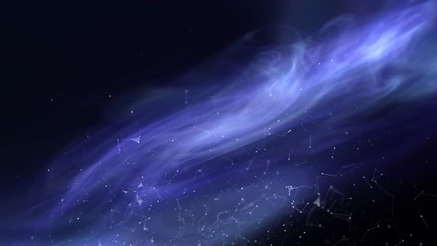 Loop features animated technology based shapes, connected white lines, triangles and blurry dots on a blurry blue violet light streaks animation background.	
 | Shutterstock HD Video #1100697401