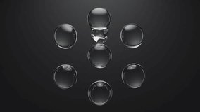 Motion transparent glass sphere. Liquid organic deformation effect. Abstract motion design pattern metaverse. 3d illustration - Powered by Shutterstock - Get 15% off with code: PIKWIZARD15