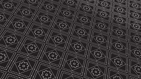 animated abstract pattern with geometric elements in black-gray tones gradient background