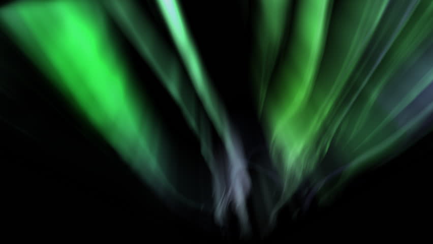 Glowing Aurora Borealis Loop Green | Shutterstock HD Video #1100730961