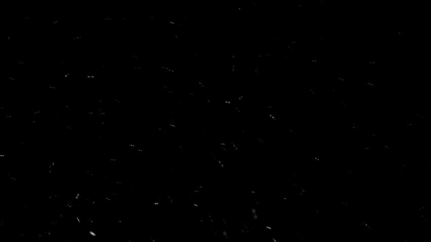 Real Winter Snow Falling On Black Background Realistic Loop Air Overlay.Flying Snow Fly Particles From Top To Bottom Realistic Royalty-Free Stock Footage #1100737431
