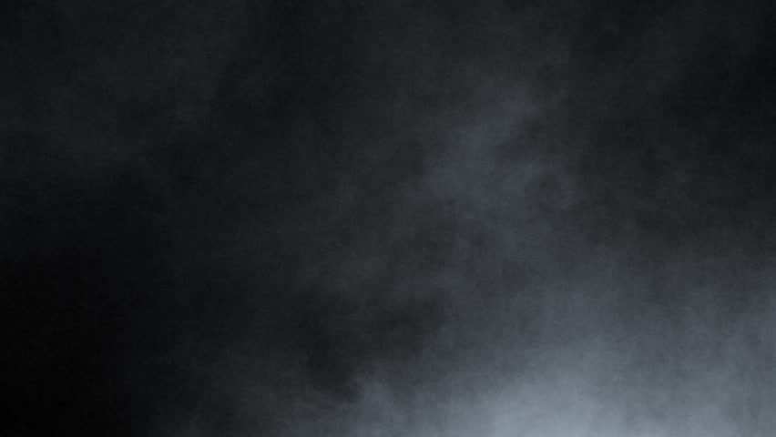 Soft Fog in Slow Motion on Dark Backdrop. Realistic Atmospheric Gray Smoke on Black Background. White Fume Slowly Floating Rises Up. Abstract Haze Cloud. Animation Mist Effect. Smoke  Royalty-Free Stock Footage #1100740557