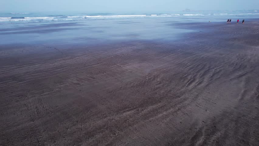 Aerial footage of Harnai beach at Dapoli, located 200 kms from Pune on the West Coast of Maharashtra India.