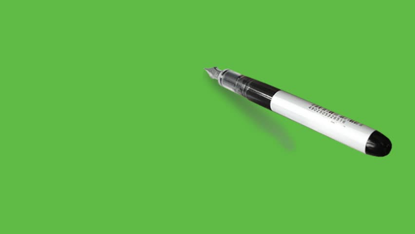 Draw young cartoon character thinking man with question marks hold his right hand on mouth taking support to elbow with his left hand wearing shirt with black outline on abstract green background
