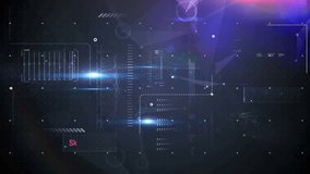 Animation of data processing over black background. global business, finances, connections and digital interface concept digitally generated video. - Powered by Shutterstock - Get 15% off with code: PIKWIZARD15