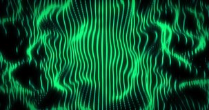 Animation of green wave pattern on seamless loop. Abstract, pattern and colour concept digitally generated video.
