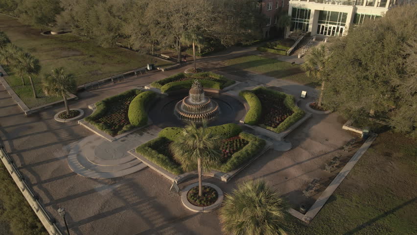 Pineapple Fountain in Charleston, SC