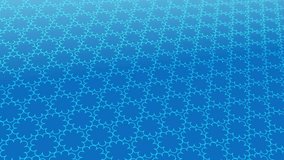 animated abstract pattern with geometric elements in blue tones gradient background
