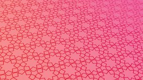 animated abstract pattern with geometric elements in pink gold tones gradient background

