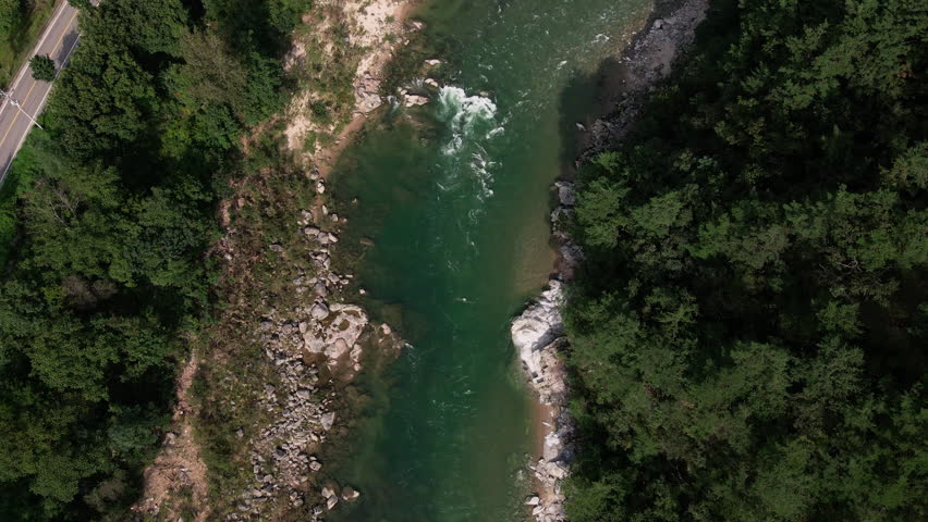 Naerincheon, Inje Valley, Gangwon-do valley, stream, water, upper stream, mountain valley, Korean landscape