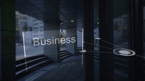 Animation of network of connections and growth text over cityscape. global connections, data processing and technology concept digitally generated video. - Powered by Shutterstock - Get 15% off with code: PIKWIZARD15