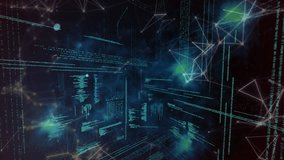 Animation of clock over network of connectios. global science, connections, data processing and digital interface concept digitally generated video. - Powered by Shutterstock - Get 15% off with code: PIKWIZARD15