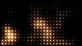 Party Flash Lights. Yellow flashes of light Video Background. Flashing floodlights. Lights Flashing Wall Showtec VJ Stage Floodlight 4K
