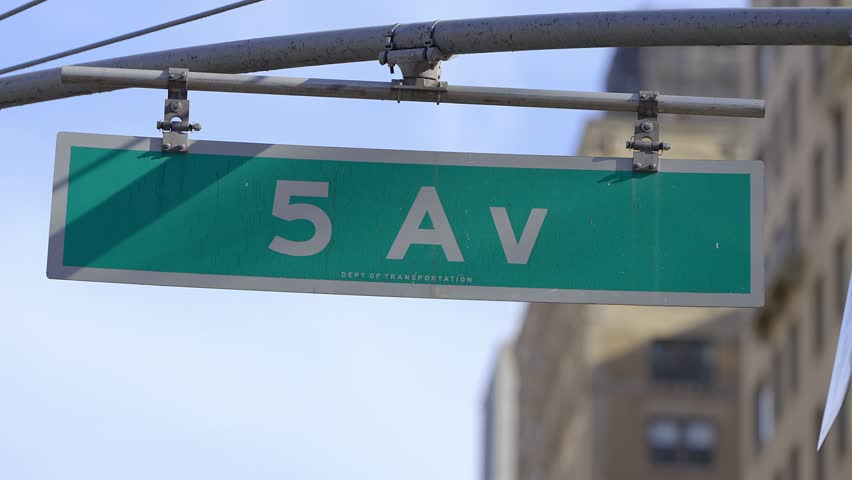 5th Avenue Street sign in New York - travel photography