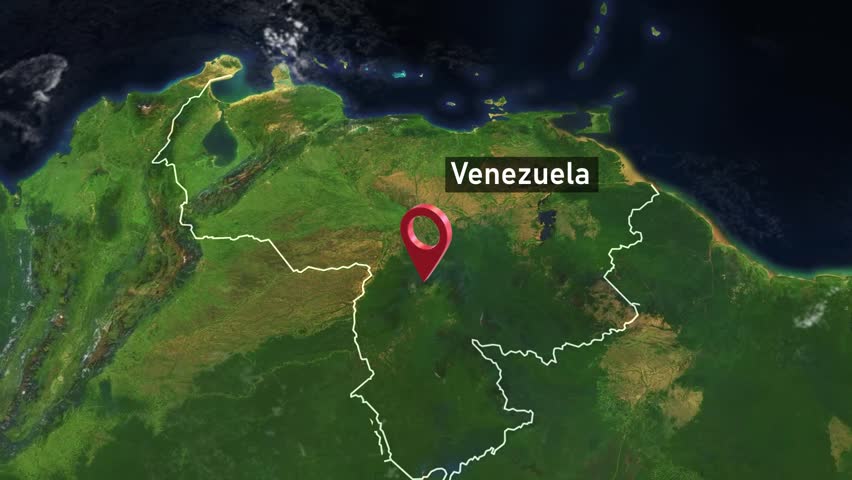 Venezuela Country Zoom from Space to Earth