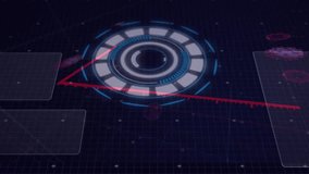 Animation of data processing, virus cell and graphs over navy digital screen. global covid 19 pandemic, economy and technology concept digitally generated video. - Powered by Shutterstock - Get 15% off with code: PIKWIZARD15