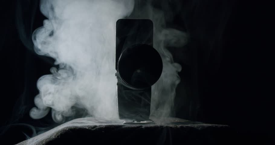 White smoke on a vintage videocamera super 8mm - 02