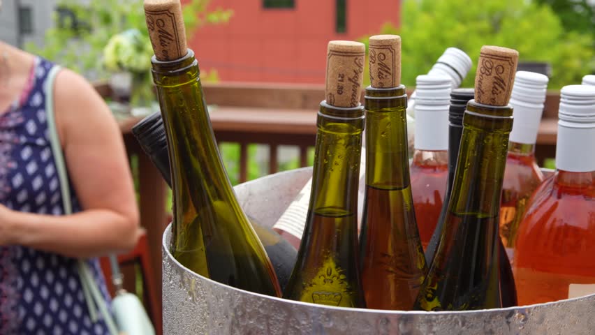 Bucket of wine at happy hour!