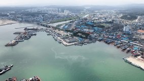 Jumunjin Port, Bay, Korea's Sea, Port City, Aerial View, East Sea, Harbor