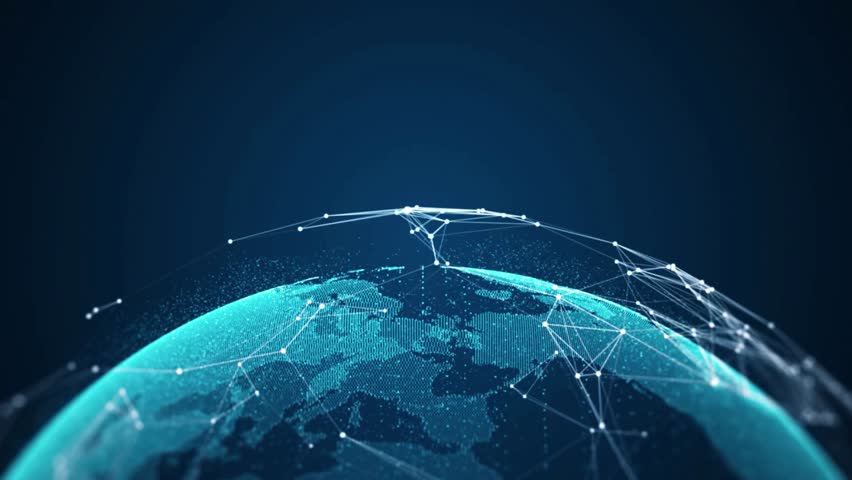 Global network connection and data connections concept Communication technology global. | Shutterstock HD Video #1100815615