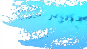 Animation video about world water day on white background with 3d text and liquid water animation