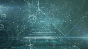 Animation of data processing and shapes over black background. global business and digital interface concept digitally generated video. - Powered by Shutterstock - Get 15% off with code: PIKWIZARD15