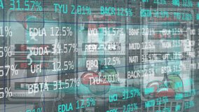 Animation of data processing over slot machine. global business and digital interface concept digitally generated video. - Powered by Shutterstock - Get 15% off with code: PIKWIZARD15