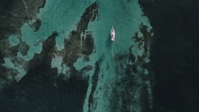 Drone video of Caye Caulker island in Belize
