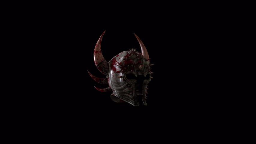 Ancient War Helmet 3D Animation Video With Alpha