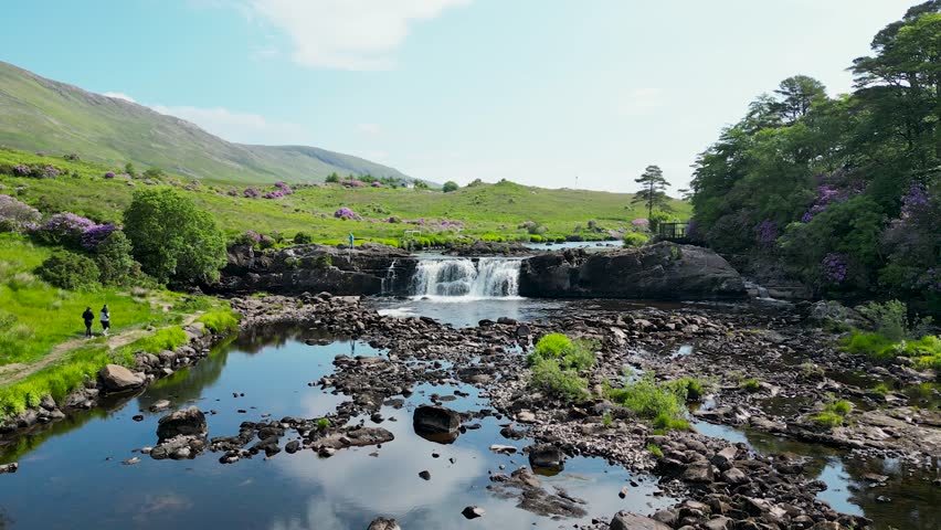 Aasleagh Falls is one of Ireland