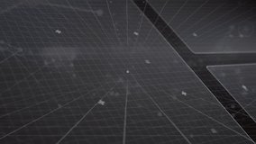 Animation of network of connections over scope scanning and data processing on black background. global connections business digital interface technology and networking digitally generated video. - Powered by Shutterstock - Get 15% off with code: PIKWIZARD15