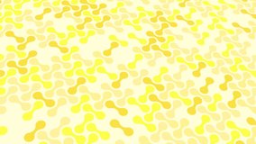 animated abstract pattern with geometric elements in yellow-orange tones gradient background