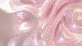 Shiny shimmer white pink glitter cream closeup cosmetic smooth perfect loop 3D infinite neon glossy rose lip gloss background soft plastic macro texture waves 4k - Powered by Shutterstock - Get 15% off with code: PIKWIZARD15
