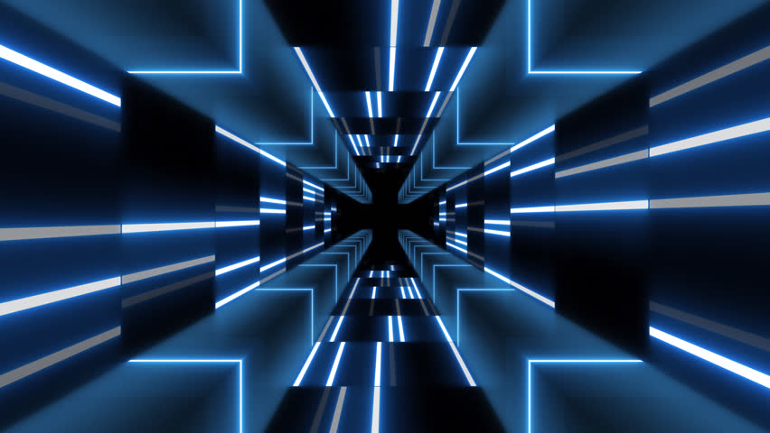 VJ light event particles concert intro game edm music stage party openers titles led neon tunnel background loop | Shutterstock HD Video #1100920589