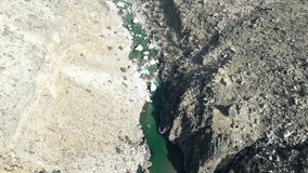Kalagosh in nurigram province, nuristan Province, aerial video of nuristan