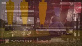 Digital interface with data processing against low section of male soccer player with football. sports and technology concept - Powered by Shutterstock - Get 15% off with code: PIKWIZARD15