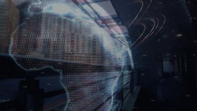 Animation of network of connections over fast traffic and globe. global connections, networks and data processing concept digitally generated video. - Powered by Shutterstock - Get 15% off with code: PIKWIZARD15