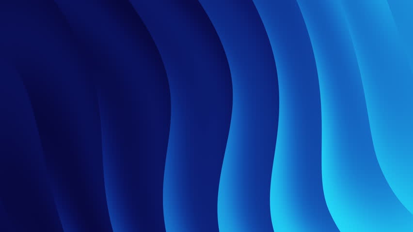Blue gradient curve waves flowing. Abstract 3d background. Seamless looping. 4K footage 3840x2160 Royalty-Free Stock Footage #1100935673