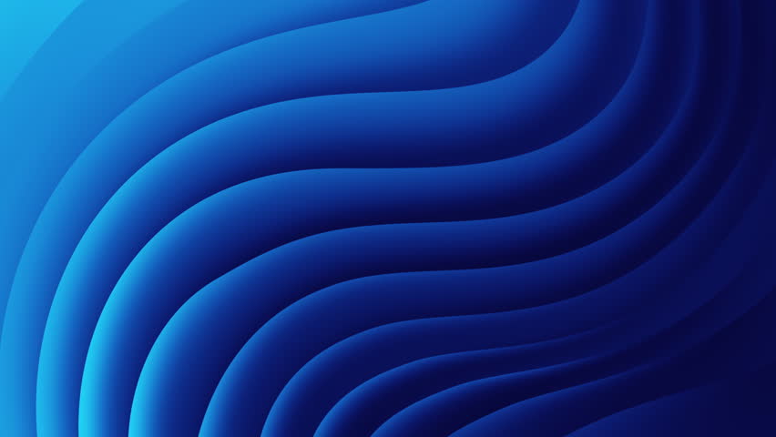 Blue gradient curve waves flowing. Abstract 3d background. Seamless looping. 4K footage 3840x2160 Royalty-Free Stock Footage #1100935683